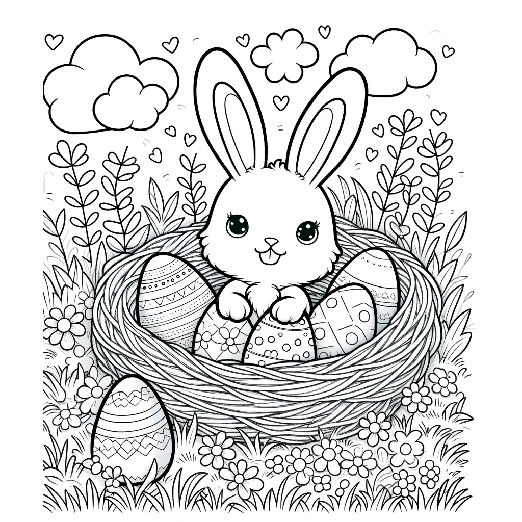 Osterhase im Osternest - 2